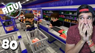 CONSTRUYO UN SUPERMERCADO EN MINECRAFT | Rovi Survival Minecraft | Episodio 80