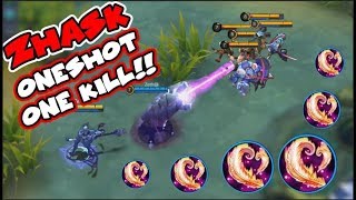 NEW HERO ZHASK FULL BLOOD WINGS | ONESHOT EVERYTHING INSANE DAMAGE MAGE | Mobile Legends Update