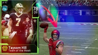 INSANE TAYSOM HILL DEBUT | Madden 20 Gameplay