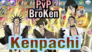 PVP Triple Kenpachi Clan Meta Full Destruction on Bleach Brave Souls