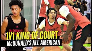 1 v 1 King Of The Court McDonald's All American Edition!! Cole Anthony, Tre Mann & more!