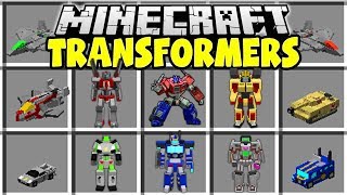 Minecraft TRANSFORMERS MOD | CRAFT MINECRAFT TRANSFORMERS AND MORPH INTO CARS, TANKS, & MORE!!