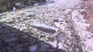 Ice Jam on the Little Nemaha River at Auburn, Nebraska