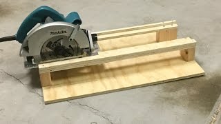SIMPLE Circular Saw Cross-Cutting Jig