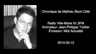Mathieu Bock-Côté à RVM - Pierre-Karl Péladeau au Parti Québécois