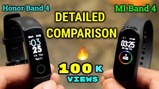 MI Band 4 vs Honor Band 4 | DETAILED COMPARISON | INDIAN UNIT