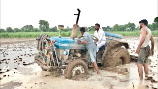 Tractor stuck in mud rescue with Desi Jugar