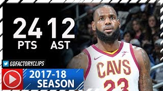 LeBron James Full Highlights vs Hawks (2017.11.30) - 24 Pts, 12 Ast, BEAST!