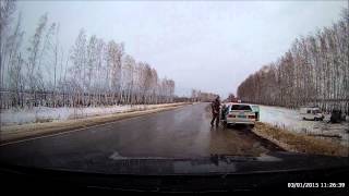 Авария на трассе Тербуны-Хлевное в Липецкой области.