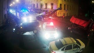 ДТП в Серпухове. Очень эмоциональная авария... (видео со звуком). 06 мая 2018г.