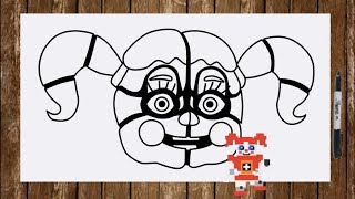 Speed drawing All FNAF Sister Location char. - Ballora BidyBab Bonnet Circus Baby Ennard