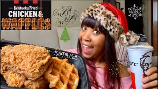 KFC Chicken & Waffles Mukbang | Question Of The Day | Eating Show ?