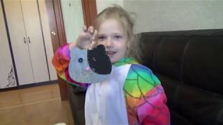 Сумочка-котик из фетра для девочки.Ручная работа.Hand made. Передаем приветы.