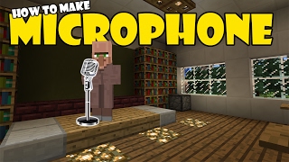 How to Make a MICROPHONE | Minecraft PE (Pocket Edition) MCPE