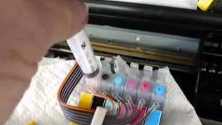How To Puge air from  Epson Continuous Ink Supply System by inkproducts.com