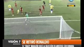 Visión Siete: Se retiró Ronaldo