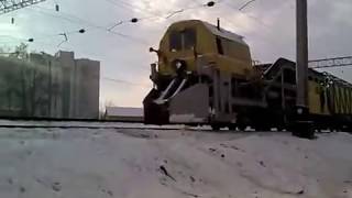 Снегоуборочная машина в окресностях ст. Хмельницкий