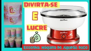 Como fazer algodão doce EM CASA - Resenha Máquina de Algodão doce | VENDA E LUCRE