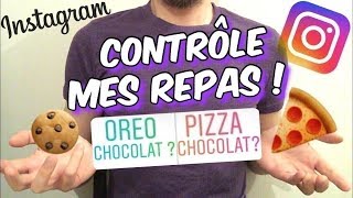 ASMR | INSTAGRAM CONTROLE MES REPAS ! - dégustation/nourriture/Français