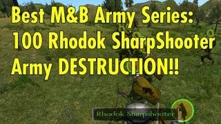100 Rhodok Sharpshooter Army - Best MB Army Series