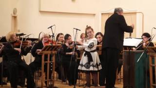 Ева Баркова. К.Ф.Стамиц. Концерт соль-мажор для флейты с оркестром, часть 1 (Stamitz. Concerto)