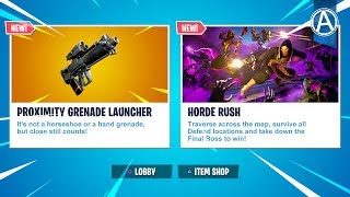NEW PROXIMITY GRENADE LAUNCHER Gameplay! (Fortnite Battle Royale LIVE)