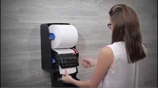 Lalema inc | Comment charger  le distributeur à papier Tandem plus de Cascades