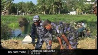 Tamil Tigers airplanes shot down in Colombo, Sri Lanka