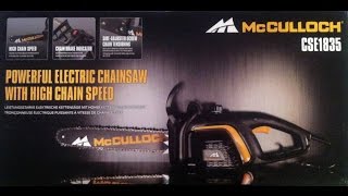 Обзор электропилы McCULLOCH CSE1835