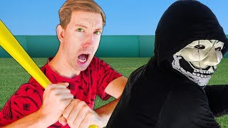 SPY NINJAS BATTLE HACKERS in BASEBALL CHALLENGE All Sports Trick Shots for Daniel's Secret Files