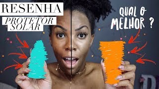 TESTEI OS MELHORES PROTETORES SOLARES COM COR PARA PELE NEGRA - LUANY CRISTINA