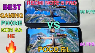 Redmi Note 8 pro vs Poco f1 Pubg test high graphic settings in Hindi|redmi note 8 pro vs poco |2020