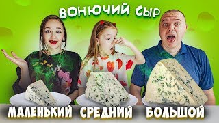 БОЛЬШАЯ, СРЕДНЯЯ или МАЛЕНЬКАЯ ЕДА ! ЧЕЛЛЕНДЖ VALENSIA LUCKY FAMILY ?