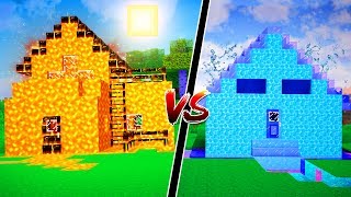 MINECRAFT LAVA HOUSE VS WATER HOUSE!