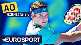 Milos Raonic vs Alexander Zverev Highlights | Australian Open 2019 Round 4 | Eurosport