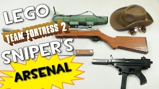 Team Fortress 2: LEGO Sniper's FULL Arsenal! (Sniper Rifle, Cleaner's Carbine, and Kukri)