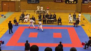 空手道2019 決勝戦女子-61kg 決勝戦 松島里紗(京都産業大学)vs久住呂有紀(近畿大学) 第53回関西学生空手道個人選手権大会