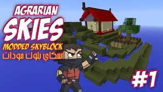 Minecraft: Agrarian Skies ★ Modded SkyBlock - البداية