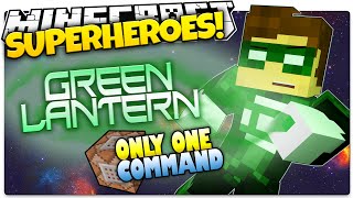 Minecraft | How To Be A Superhero! | GREEN LANTERN! | Only One Command (One Command Creation)