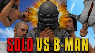 SOLO VS 8-MAN SQUADS | PUBG Challenge