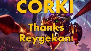 Dragonwing Corki Bot Lane Gameplay - Thanks Reygekan!