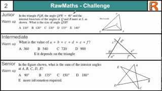 Raw Maths Challenge 2 - Challenging maths puzzle for all ages (UK Maths challenge practice)