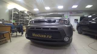 Kia Soul установка биксеноновых линз