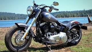 2014 Harley-Davidson Softail Slim vs Victory Gunner Part 1 - MotoUSA
