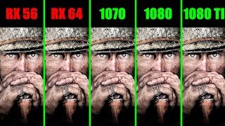 Call Of Duty WW2 Beta 1080 TI Vs AMD RX Vega 64 Vs 1080 Vs AMD RX Vega 56 Vs 1070 4K Comparison