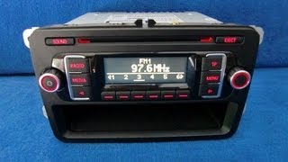 VW RCD 210 MP3 / Radio Autoradio carradio car black schwarzes display 5K0035156A