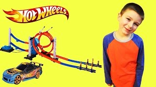 HOT WHEELS TOYS Track Builder ROCKET EDITION Unboxing LOOP SPEED CHALENGE Kids YouTube Toy Video