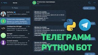 Телеграмм и коронавирус / Пишем бота на Python с отслеживанием данных
