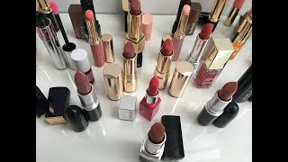 Коллекция помад, вся косметика для губ в одном видео. Loreal, Clinique, Clarins, Estee Lauder