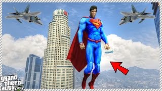 REAL WORKING SUPERMAN POWER!! (GTA 5 SUPERMAN MOD GAMEPLAY)